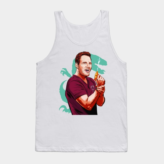 Chris Pratt - An illustration by Paul Cemmick Tank Top by PLAYDIGITAL2020